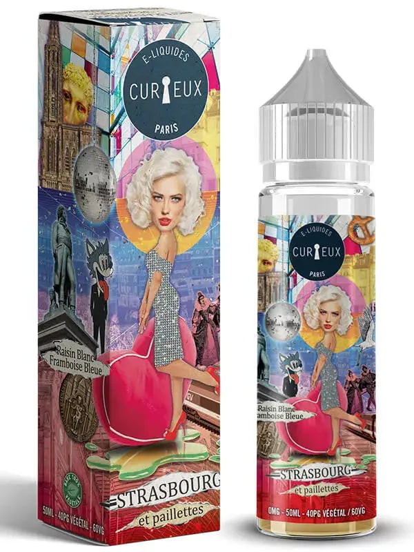 Curieux Strasbourg et Paillettes 50ml Curieux Vapote Plus